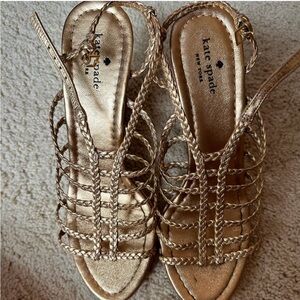 Kate Spade Metallic Braided Sandals
